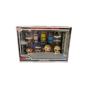Funko Pop Deluxe U2 Zoo TV Tour 1993 Walmart Lmtd Edition Set with Stage New